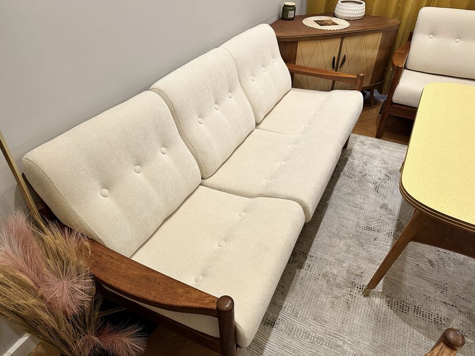 Dunskie meble Tekowe Vintage designer Domino Møbler, lata 70