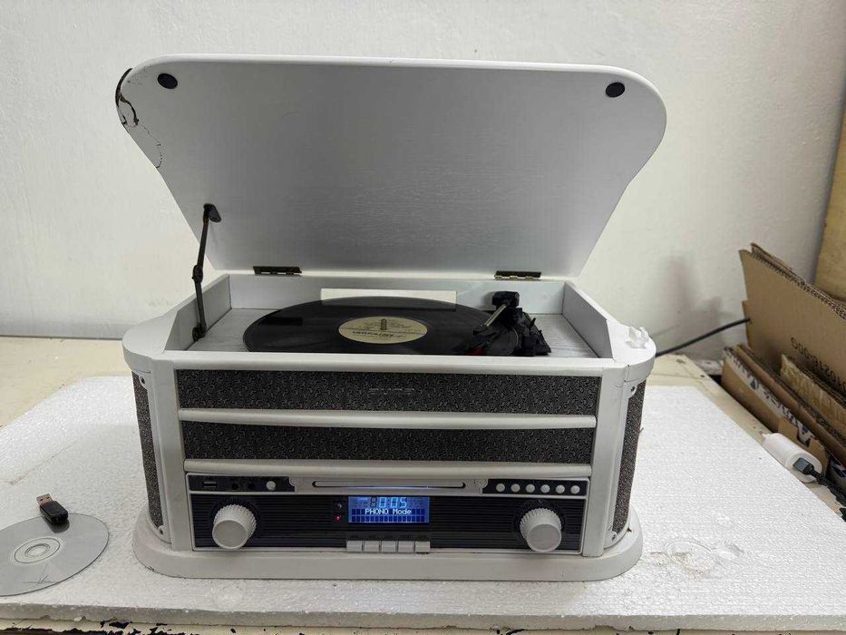 Виниловый проигрыватель ретро FM/USB/BT/CD/AUX Auna Belle Epoque 1908 DAB