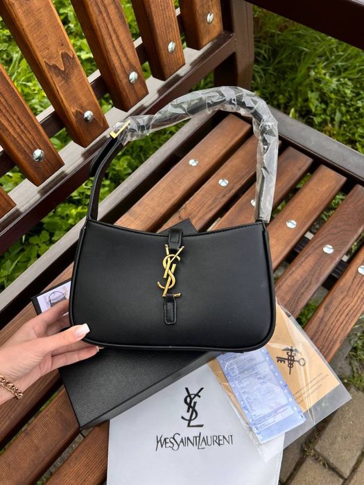 Шкіряна сумка чорна