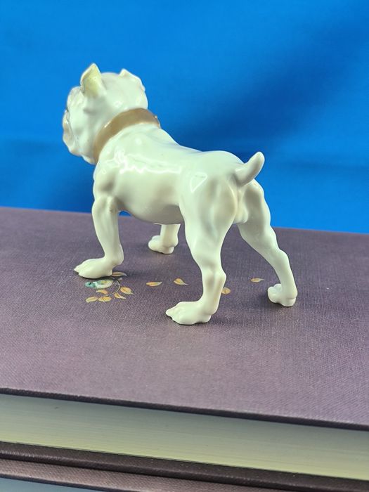 Pies Buldog Bing&Grondahl Kopenhaga #porcelana #figurka ozdoba #B&G