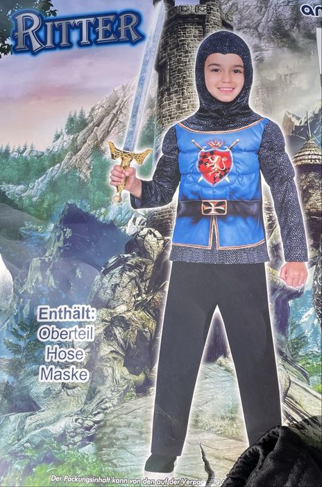 Kostium stroj przebranie roz.7/10 lat Rycerz balik karnawal