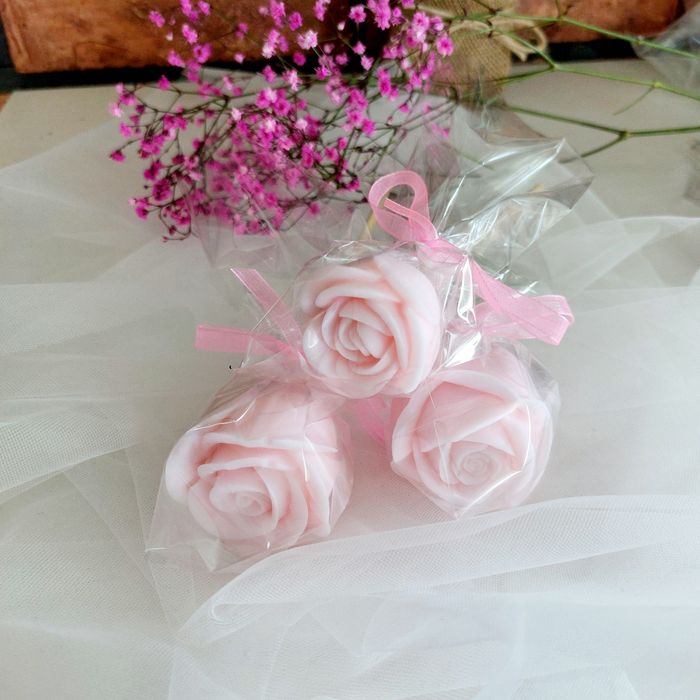 Róża na patyku, mydełko glicerynowe handmade – różne kolory i zapachy