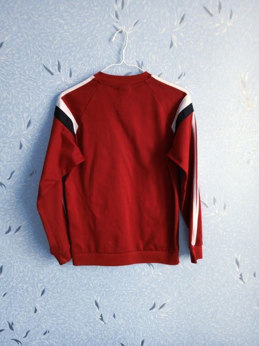 Лонгслив реглан кофта adidas красная