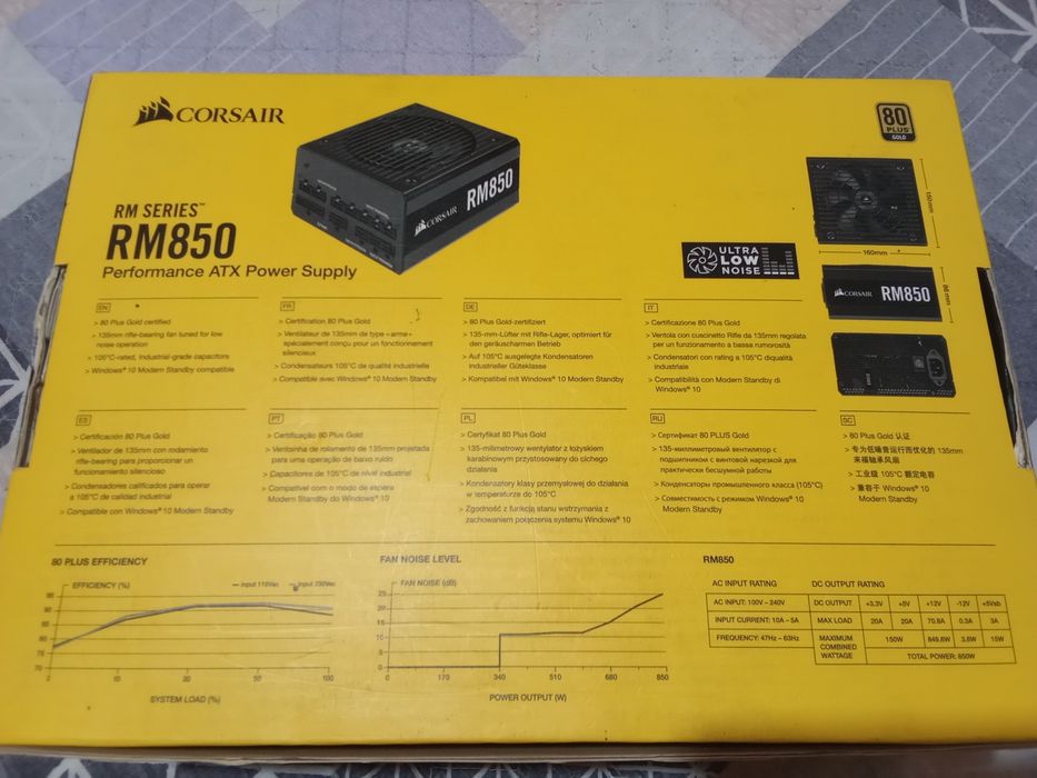 Fonte Corsair RM 850