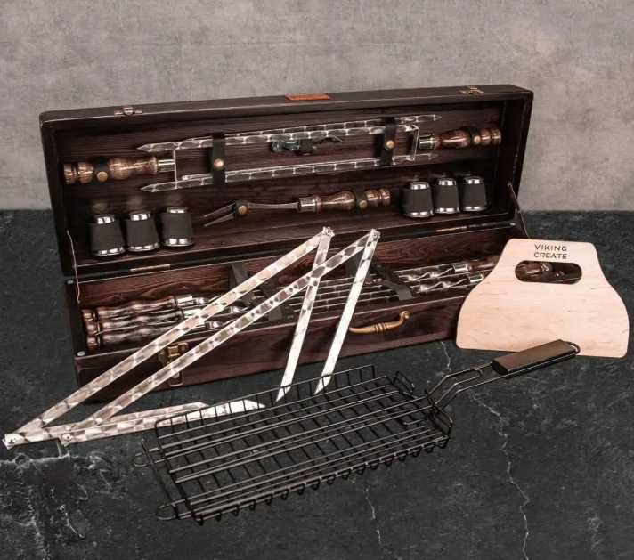 набір шампурів у кейсі шампура набор шампуров в кейсе