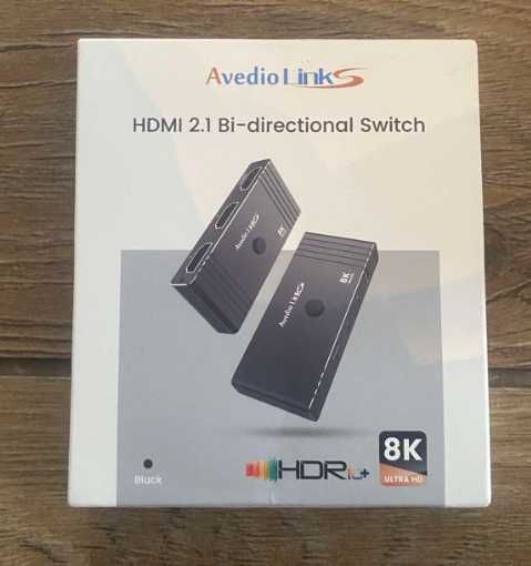 Przełącznik HDMI 2.1 Avedio Links – 8K 60Hz, 4K 120Hz, 48Gbps, pilot