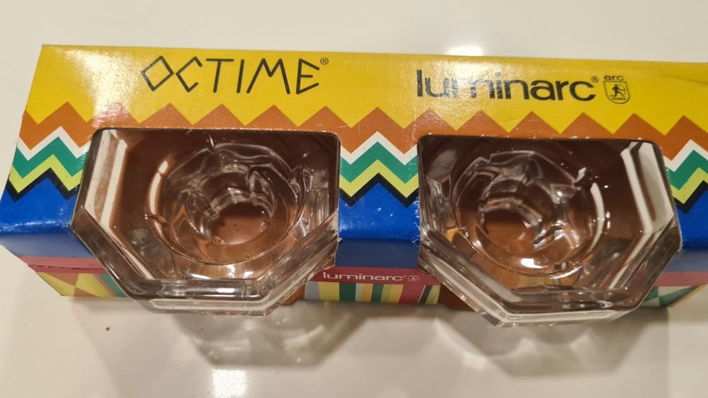 Dois castiçais para velas em vidro Octime Luminarc