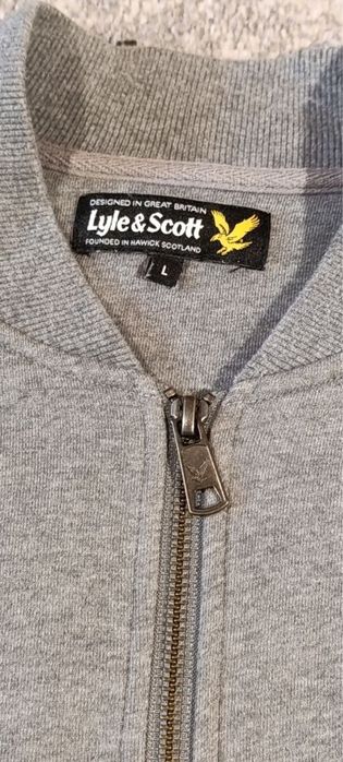 Олимпийка Lyle&Scott серого цвета