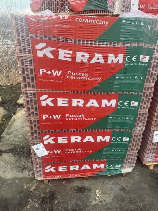 Pustak ceramiczny 25 PW porotherm bloczek beton h+h Glika  Termoton  Keram Leier