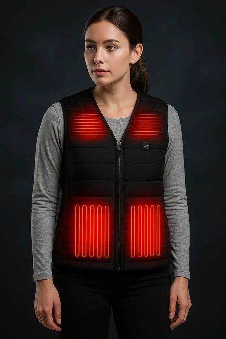 Жилет с подогревом USB | Унисекс, 3 режима нагрева,  от пауэрбанка