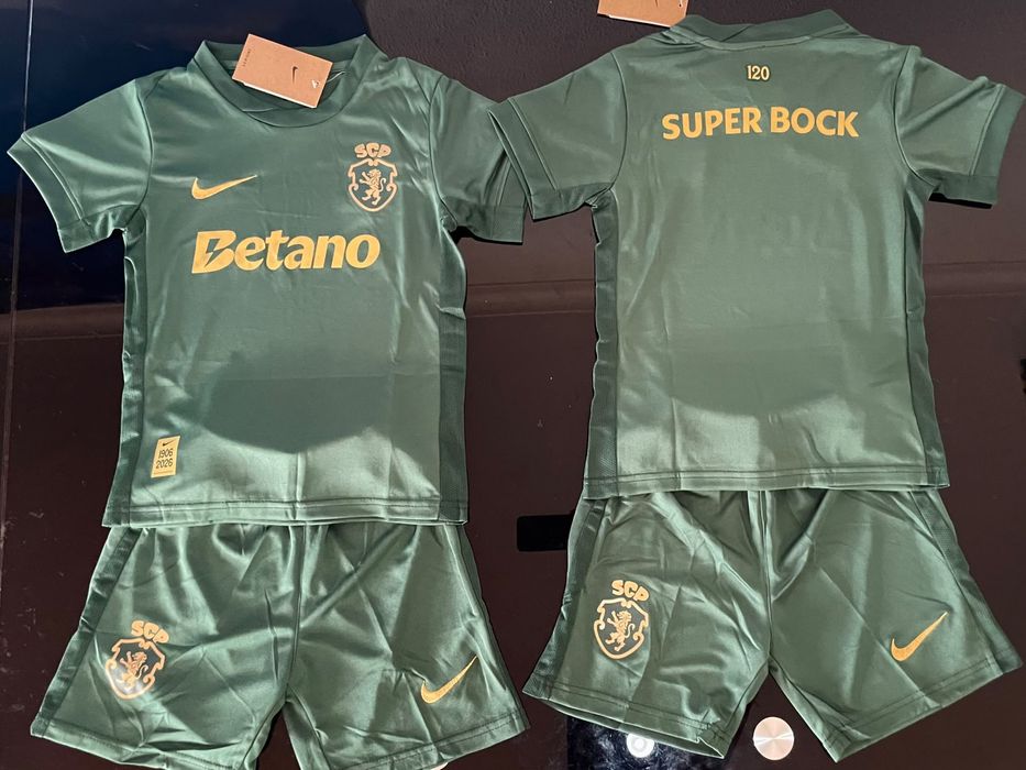 Kit criança do sporting clube de portugal 120 anos