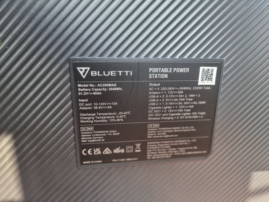 Інвертор# зарядна# Станція BLUETTI AC200MAX вітринний взірець