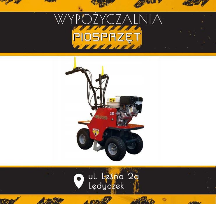 Wynajem wycinarki spalinowej do usuwania trawy darni wycinak