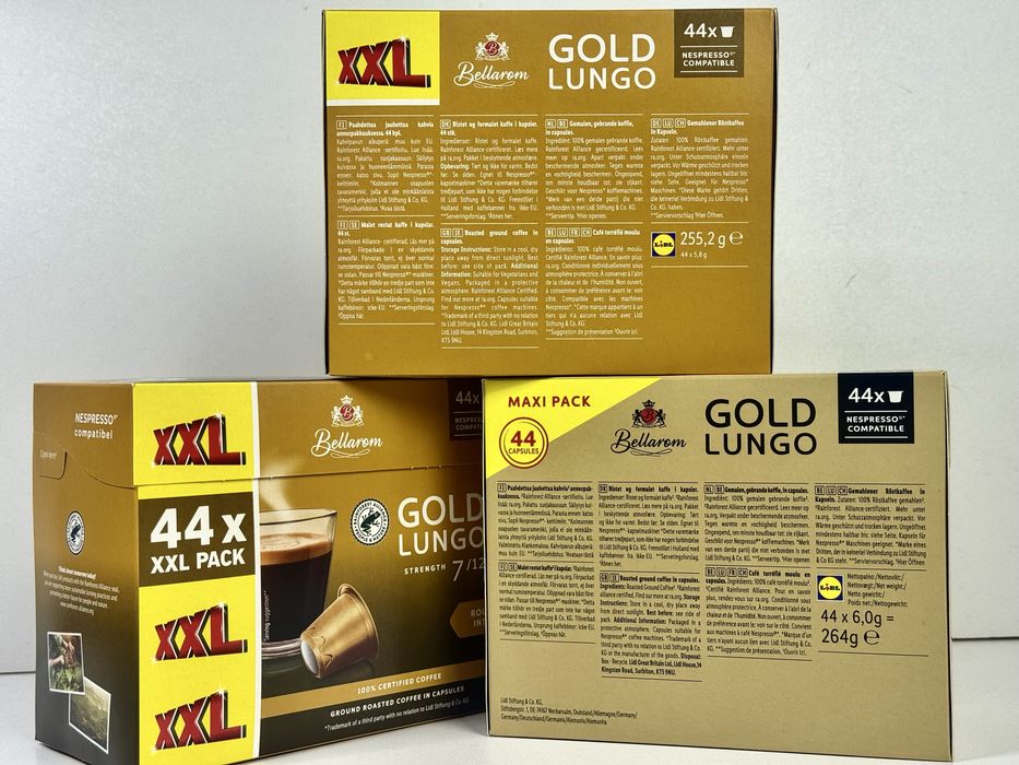 Кава в капсулах Bellarom Gold lungo Round & intense 7/12 44 шт