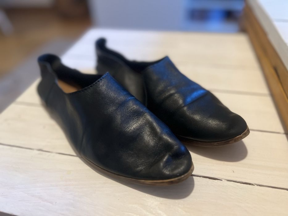 Zara skórzane buty