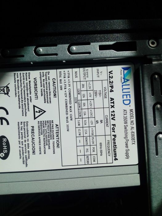 Fonte 350w  2 pin464738752638851124