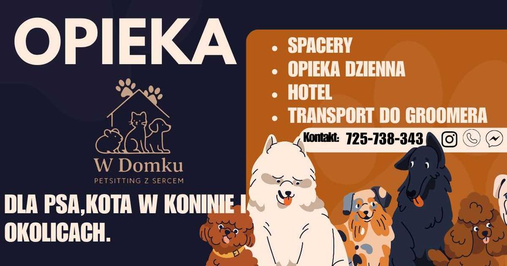 Domowa opieka dla psów i kotów. Petsitting Konin