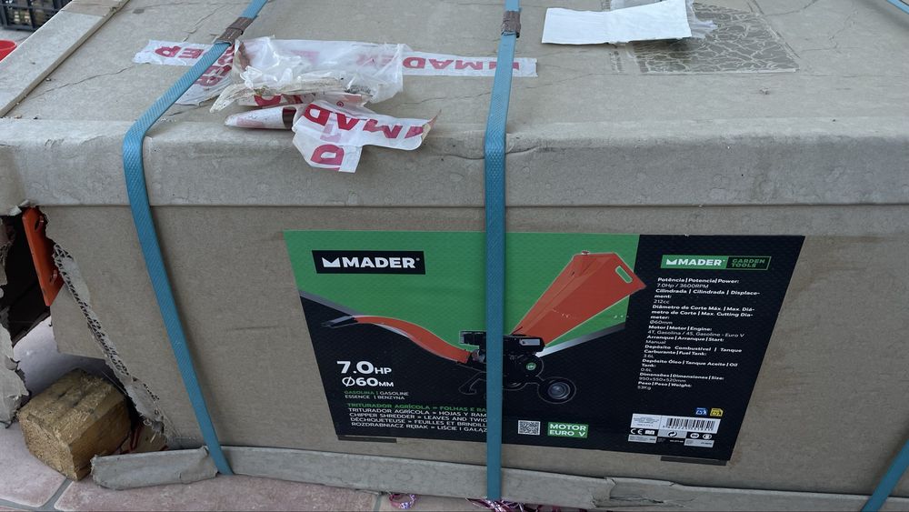 Triturador Agrícola, Mader , 212cc, 60mm r