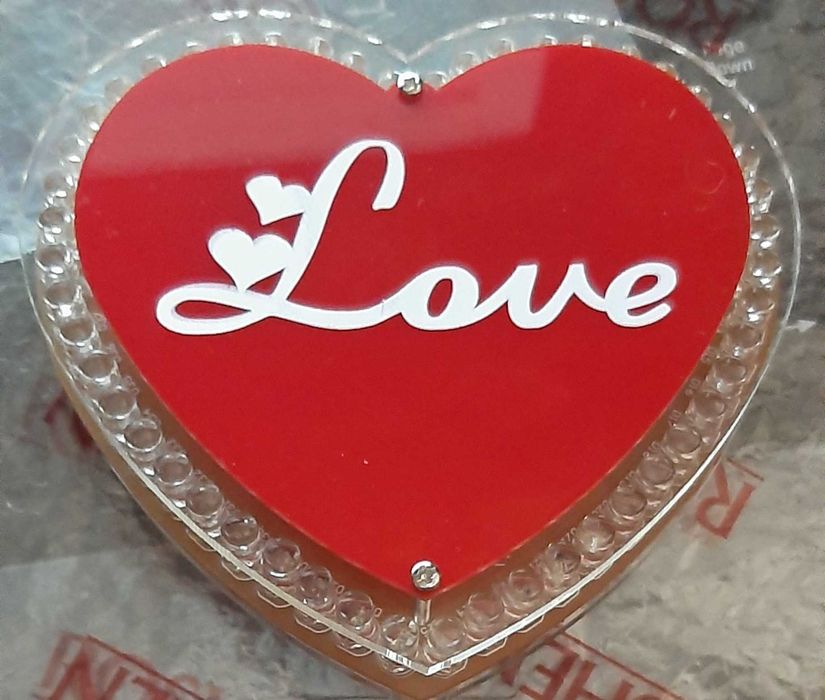 Набор для сборки  светодиодный струящийся свет в форме сердца.