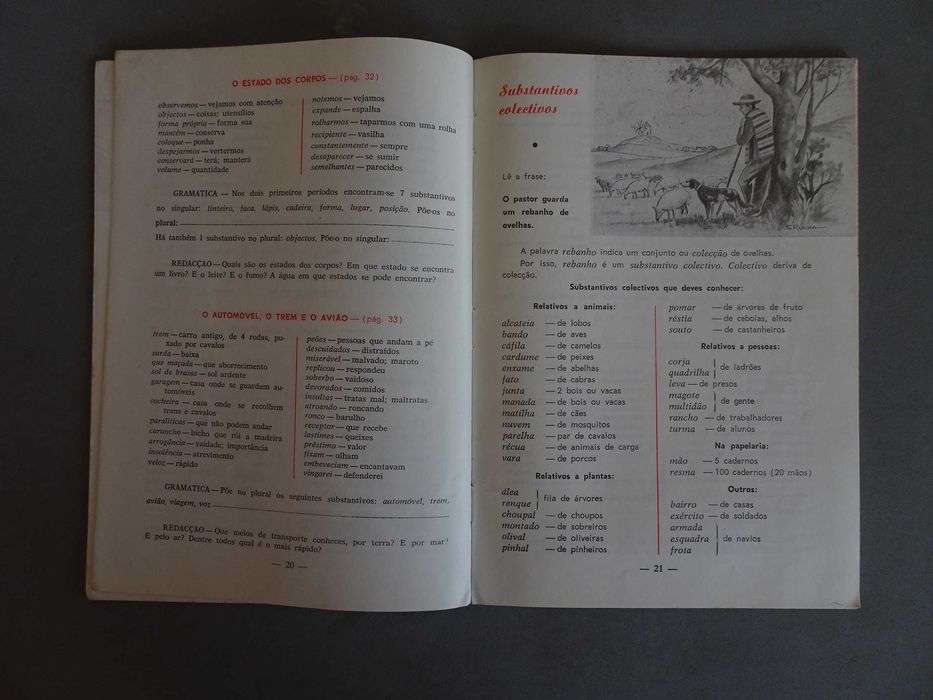 Antiga Gramática 3ª classe novos programas Prof. Luís Reina (1967)