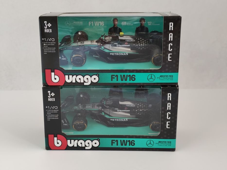 Моделі Bburago F1 Mercedes-AMG W16 2025 (#12)