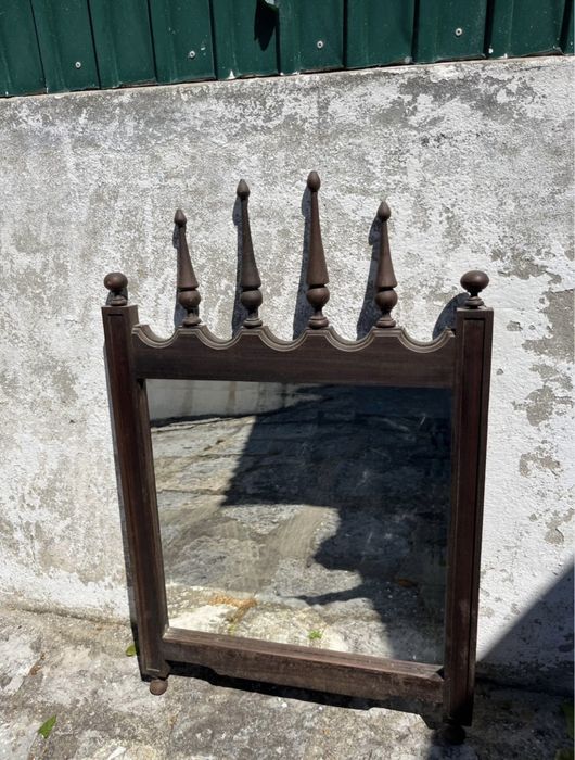 Espelho de parede madeira