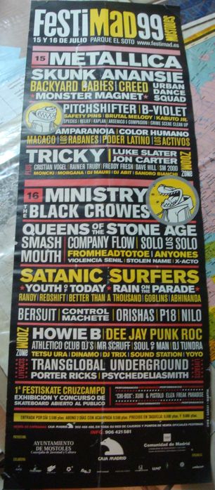 cartazes de música pop/ rock / jazz