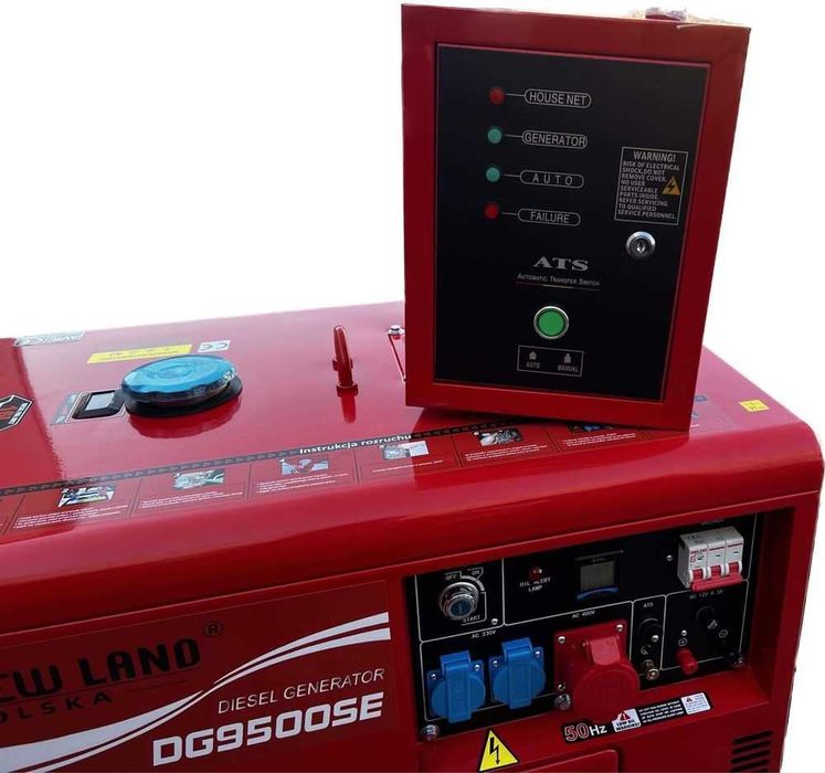Agregat prądotwórczy 9.5 kva GX Diesel Polska ATS automat