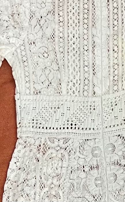 Suknia ślubna klasyczna na lato z koronki długa