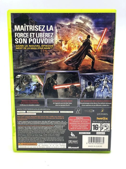 Star Wars The Force Unleashed Xbox 360 Po Angielsku