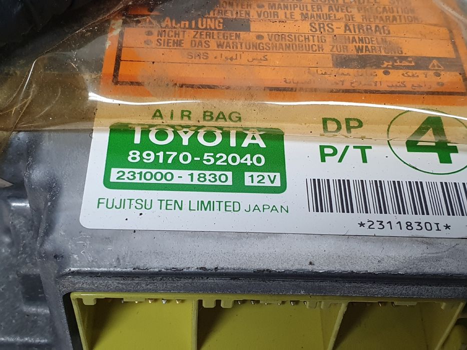 Centralina airbag TOYOTA Yaris (_P1_)