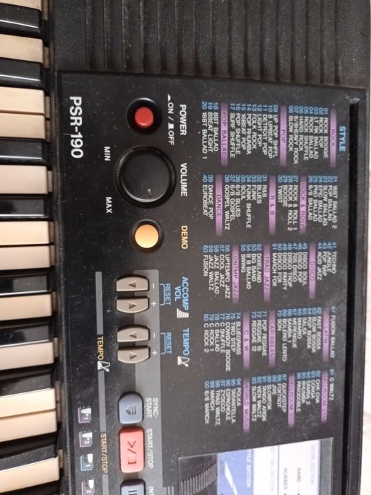 Teclado Portatone  Yamaha PSR-190