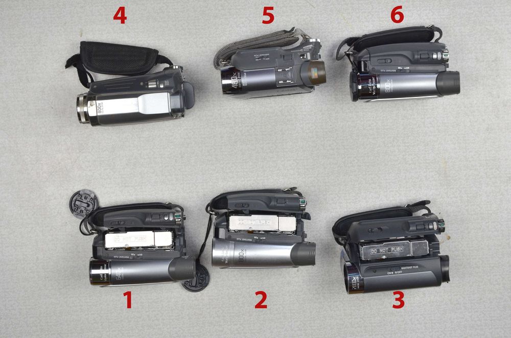 Відеокамери miniDV, неробочі