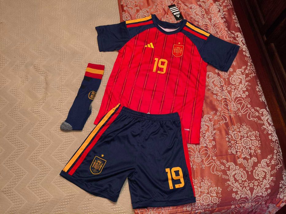 Camisola Criança Lamine Yamal 19 | Equipamento Espanha | NOVO