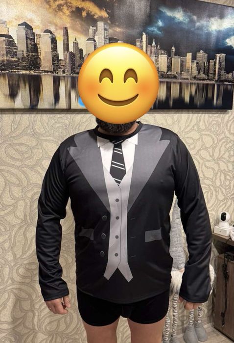 Футболка с руковами с 3D принтом