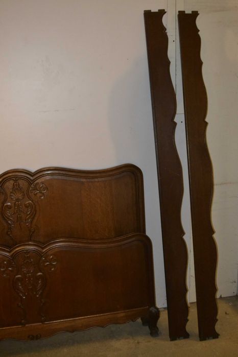 łóżko ludwikowskie .145 .dąb