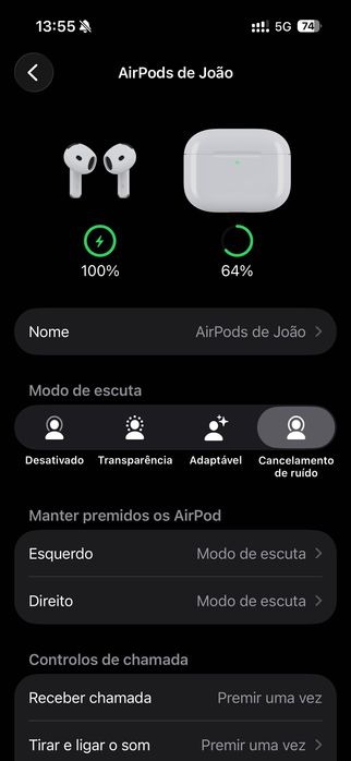 Airpods 4 ANC - estado Novo - com garantia Apple