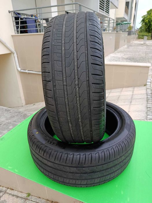 Pneus Pirelli Cinturato P7 RunFlat 245/45/18, completamente novos (rodaram 1.500Km)