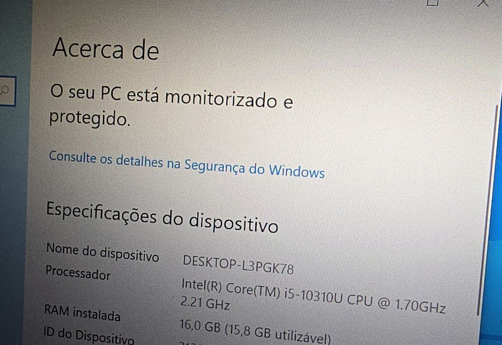 Hp 830 G7 - i5 10310u, 16Gb Ram, SSD M2, 13.3" Fhd c/ Sure View