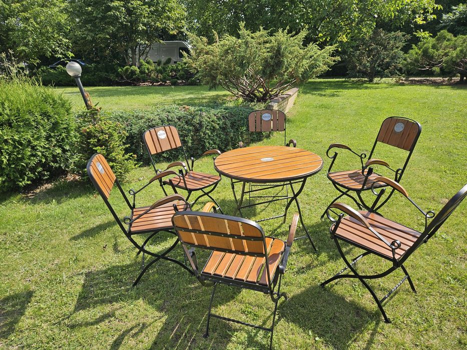 Zestaw ogrodowy drewniany