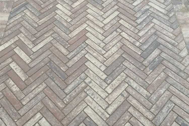 Kostka brukowa typu Listello 6cm jodełka cegiełka multikolor Forbet