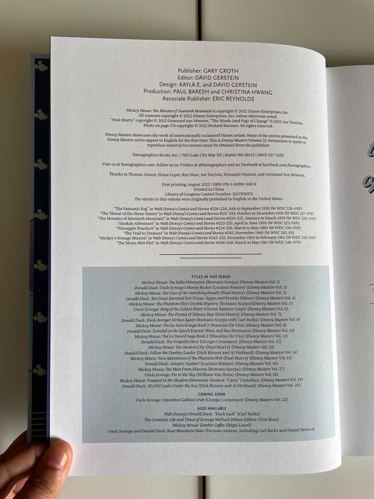 Walt Disney's Mickey Mouse Vol. 21: The Monster of Sawtooth Mountain