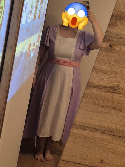 Sukienka Rose z filmu Titanic – rozmiar XL cosplay Halloween