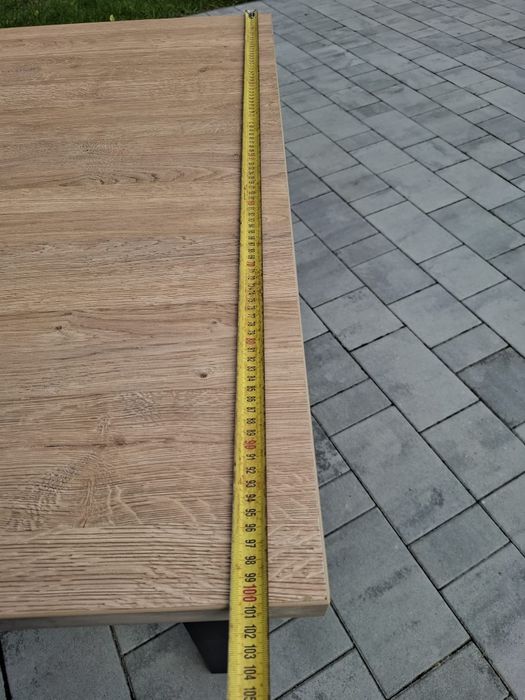 Duży Stół Jadalniany 280×100 cm Loft-Stan idealny!blat Dąbek płyta