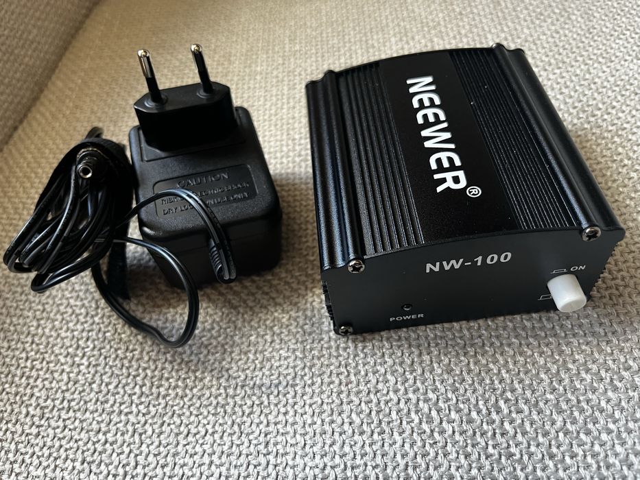 Alimentação phantom l Microfone