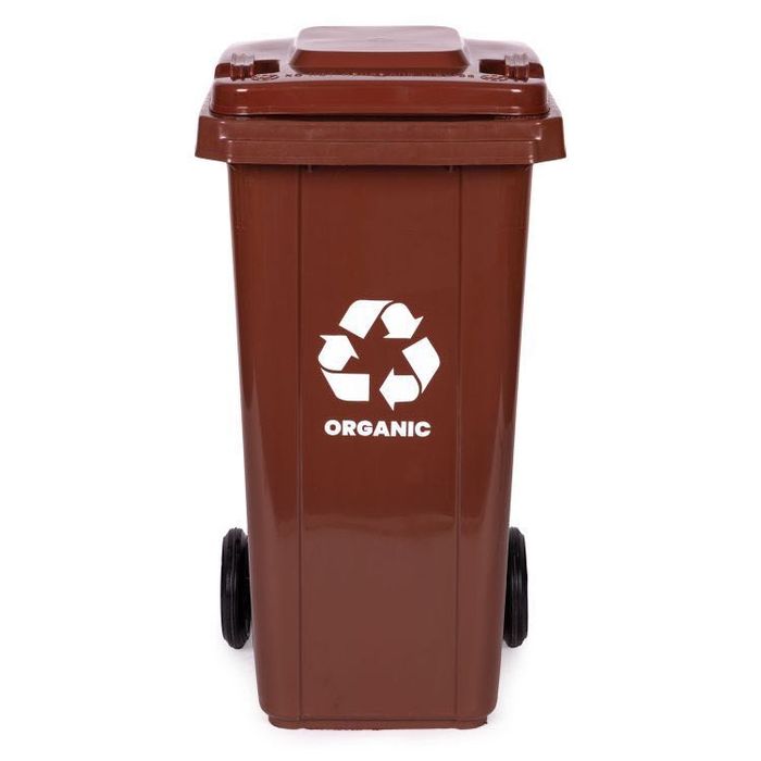 NOWE Zestaw 5 koszy do SEGREGACJI na śmieci pojemniki 5x120L zewnętrz