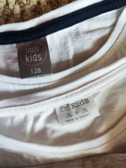 Spódnica t-shirt bluza Zestaw Świąteczny dla dziewczynki 6/7 lat