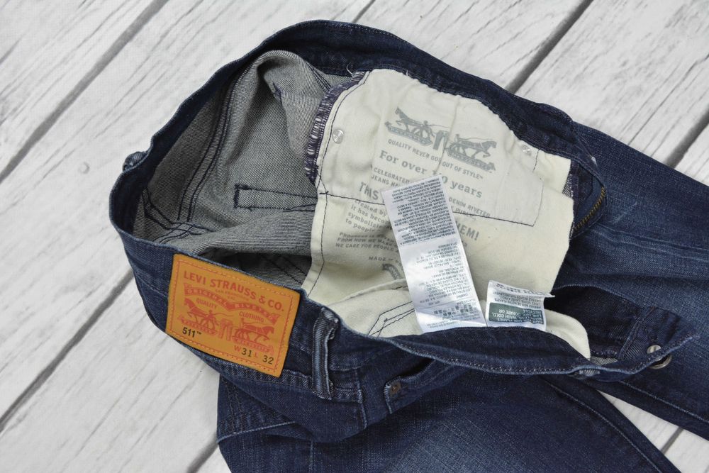 Levis 511 Slim Taper Kultowe Jeansy Stretch W31 L32 31/32 pas:84-89