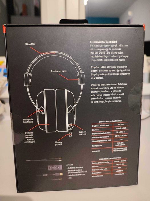 Słuchawki nauszne MAD DOG GH900