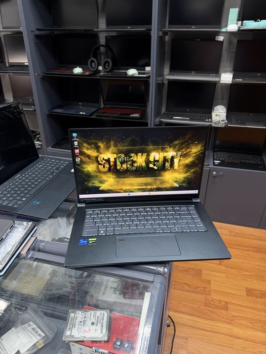 Магазин‼️ игровой ноутбук 2022год  MSI Prestige 15 ATISC , i7-1195G7,nvidia 1650Max-q, 4K экран 3840 х 2160